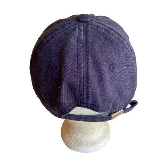 Yatchclub Blue Baseball Hat Cap Embroidered Turtle Detail Adjustable - Picture 3 of 7